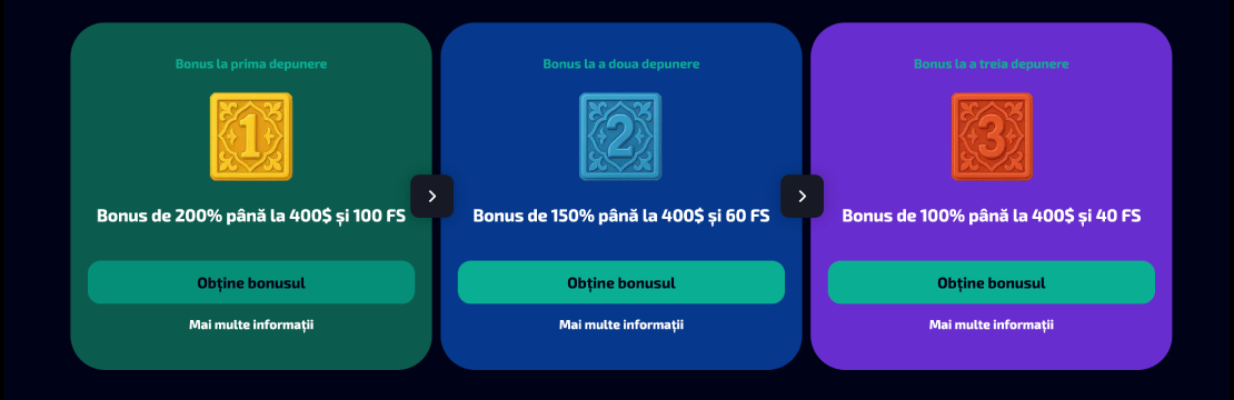 FPS Casino first three deposits bonuses